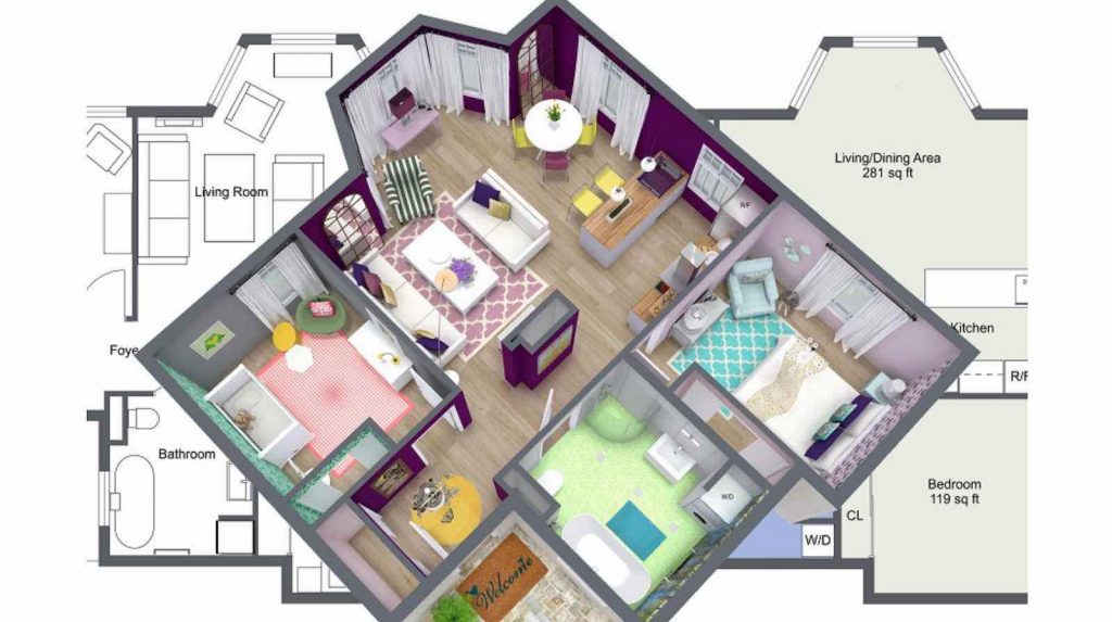 Process of Turning Floor Plan to Interior Design