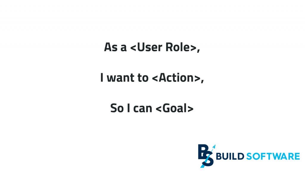 User Story Format